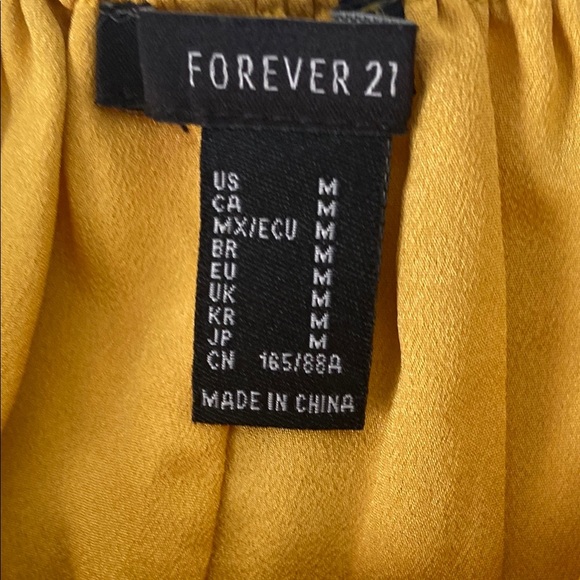 Forever 21 Yellow Tiered Babydoll Dress - Picture 5 of 6